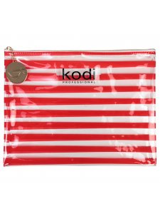 Папка Kodi Professional прозрачная в красную полоску